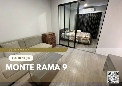 For rent 📍 Monte Rama 9 📍 Fully furnished with appliances. Near MRT Ramkhamhaeng.