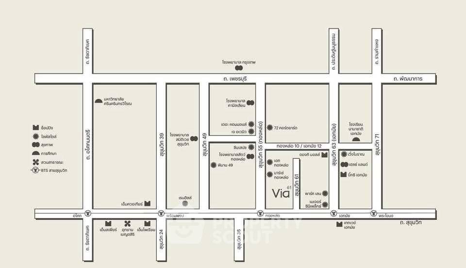 รูป คอนโด 1-ห้องนอน ที่ เวีย 61 ใกล้ BTS เอกมัย (ID 2617347) - รูปที่ 12/12