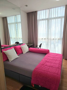 [P-50359] Condo for Rent near BTS Bang Na, The Coast Bangkok, Spacious 2BR 2Bath, 18th Floor, City View 33,000 THB 085-592-2897 Line: @easythaihome