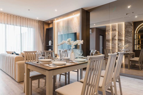 🔺 For Rent Condo RHYTHM EKKAMAI ESTATE Building 1, Floor 16,2 bed room, Room size 86 sqm