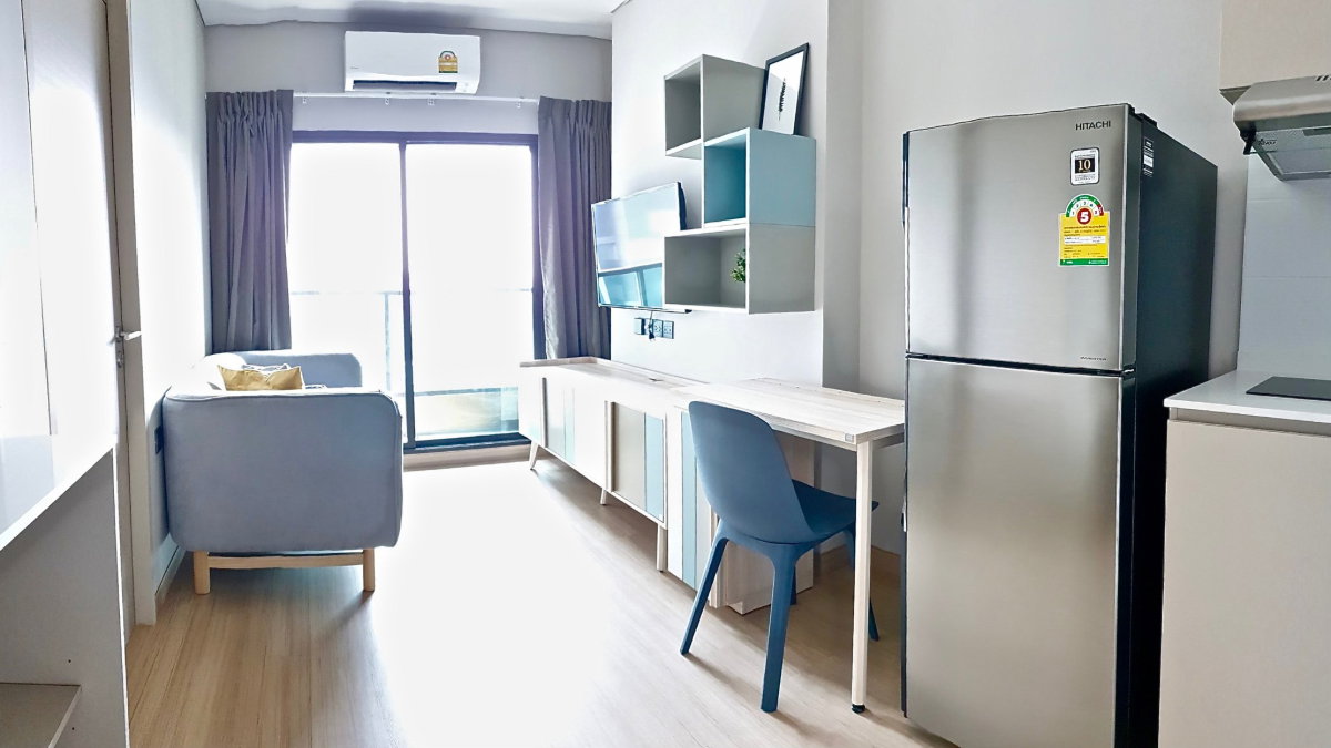 รูป 🔥ขายคอนโดพร้อมผู้เช่า  Lumpini Suite Phetchaburi-Makkasan ลุมพินี สวีท เพชรบุรี-มักกะสัน ชั้นสูง  วิวสระและสวน  ✅ เฟอร์นิเจอร์ครบ ใกล้รถไฟฟ้า 2 สาย - รูปที่ 8/11