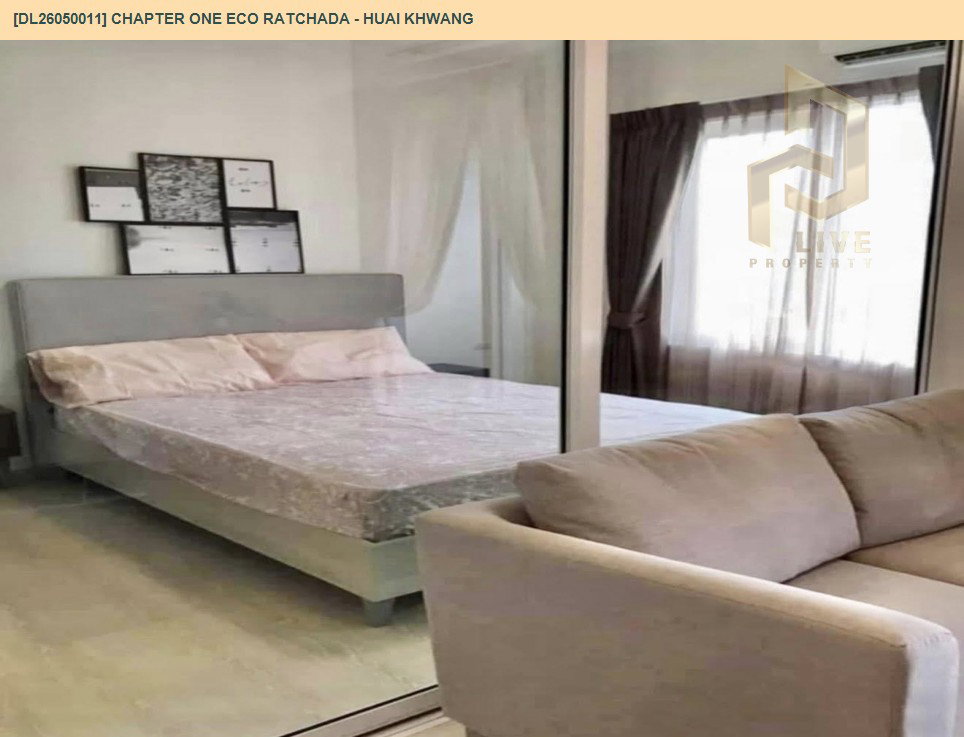 รูป DL26050011 ให้เช่าคอนโด แชปเตอร์ วัน อีโค รัชดา - ห้วยขวาง (Chapter One Eco Ratchada - Huai Khwang ) ใกล้ MRT ห้วยขวาง พร้อมเข้าอยู่ โทรด่วน 0614453194 LineID @162cjixi - รูปที่ 2/9