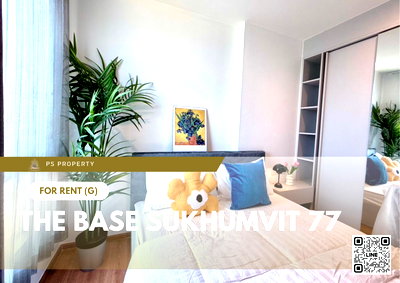 Condos for rent : For Rent 🔥 The Base Sukhumvit 77 🔥 Fully furnished with appliances. Near BTS On Nut.