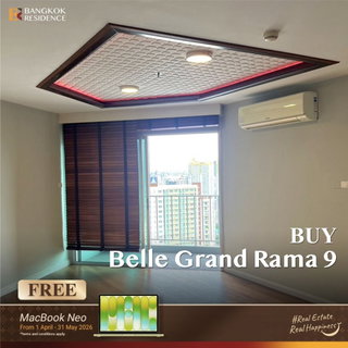 ❤️‍🔥 ราคาดี! Belle Grand Rama 9 ห้องกว้าง 88.76 ตร.ม. ทำเล CBD ใกล้ Mrt พระราม 9