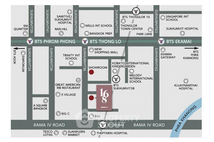 รูป คอนโด 1-ห้องนอน ที่ 168 สุขุมวิท 36 ใกล้ BTS ทองหล่อ (ID 2851578) - รูปที่ 19/19