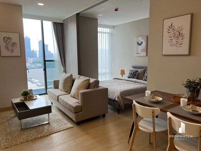 PM037581 ✨Flash Deal ✨ Siamese Exclusive Queens (1Bed 1Bath 35.17 SQM.) พร้อมอยู่ ! เพียง 35,000 บาทต่อเดือน Tel.0981315848 @propmatch