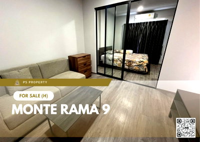 Condos for sale : Urgent Sale ✨ Monte Rama 9 ✨ Fully furnished and equipped with appliances. Near ARL Ramkhamhaeng.