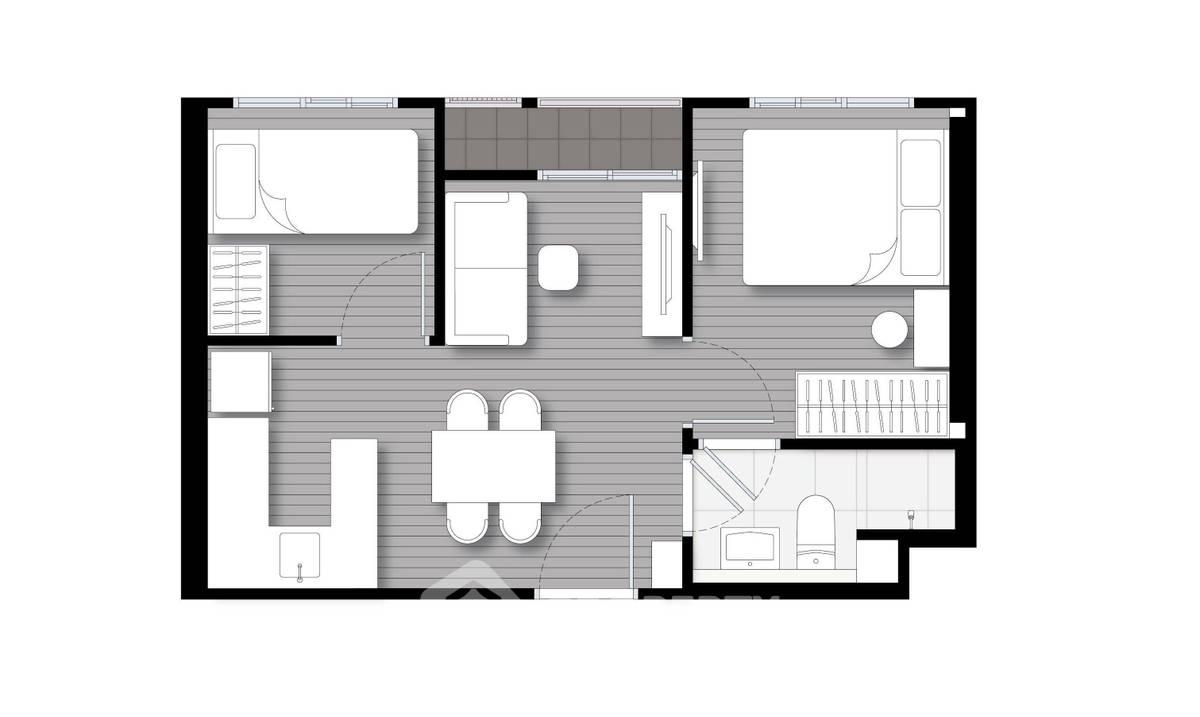 รูป คอนโด 1 ห้องนอน 34 ตร.ม. ชั้น 24 ที่ Nue Evo Ari ห่าง BTS อารี 100 ม. (ID 2222603) - รูปที่ 4/5