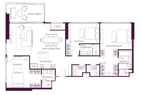3-BR Condo at WIDEN By Sansiri in Thung Maha Mek (ID 2866678)