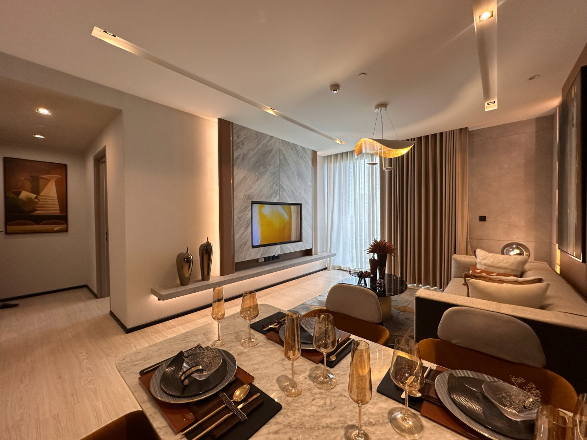 The Room Sukhumvit 38, perfect functions, 2 bedrooms, 2 bathrooms, project price