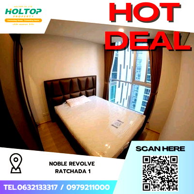 Condos for rent : #Z5431💥050569 🔥Condo for Rent: Noble Revolve Ratchada 1 (Previous code S5032)