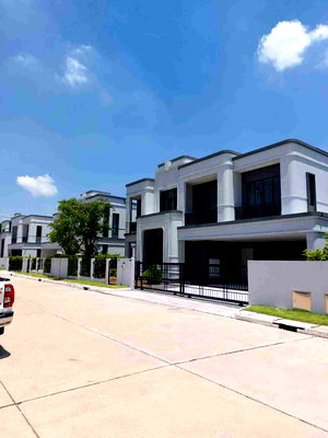 บ้านเดี่ยว วัดพระยาสุเรนทร์ : ขายบ้านเดี่ยว ไม่เคยอยู่อาศัย 102.10 ตรว. เศรษฐสิริ วงแหวน-จตุโชติ ถนนเลียบด่วนวงแหวนกาญจนา เขตสายไหม  กรุงเทพ