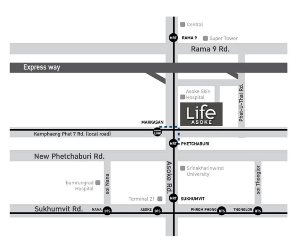 picture Life Asoke 2bed 2 bathroom Condo for rent  - 21/23