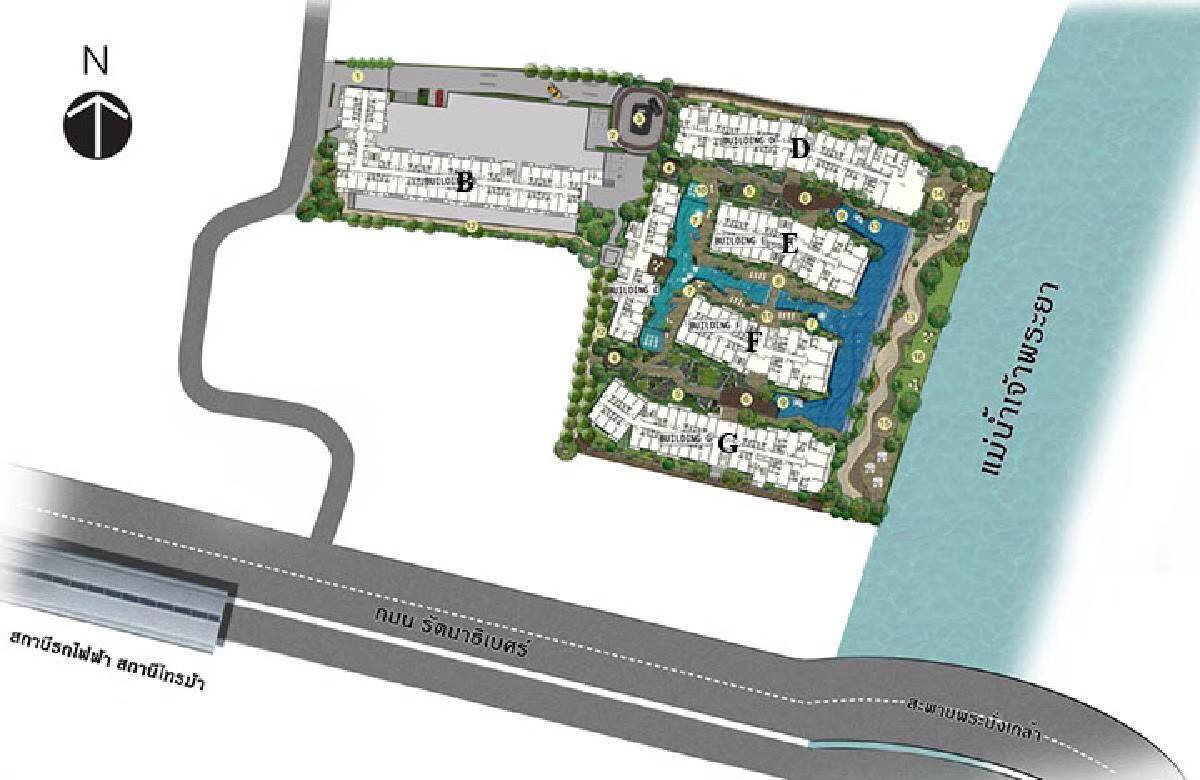 picture For Sales, 2 beds Metro Luxe Riverfront Rattanathibet. never been occupied. - 36/37
