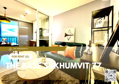 คอนโดให้เช่า : ให้เช่า ✨ The Base Sukhumvit 77 ✨ เฟอร์นิเจอร์ และ เครื่องใช้ไฟฟ้าครบ ใกล้ BTS อ่อนนุช