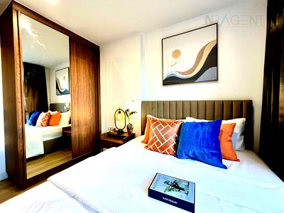 Condos for rent BTS On Nut : 🚩 For Rent Condo THE BASE SUKHUMVIT 77 Building 1, Floor 19,1 bed room, Room size 31 sqm