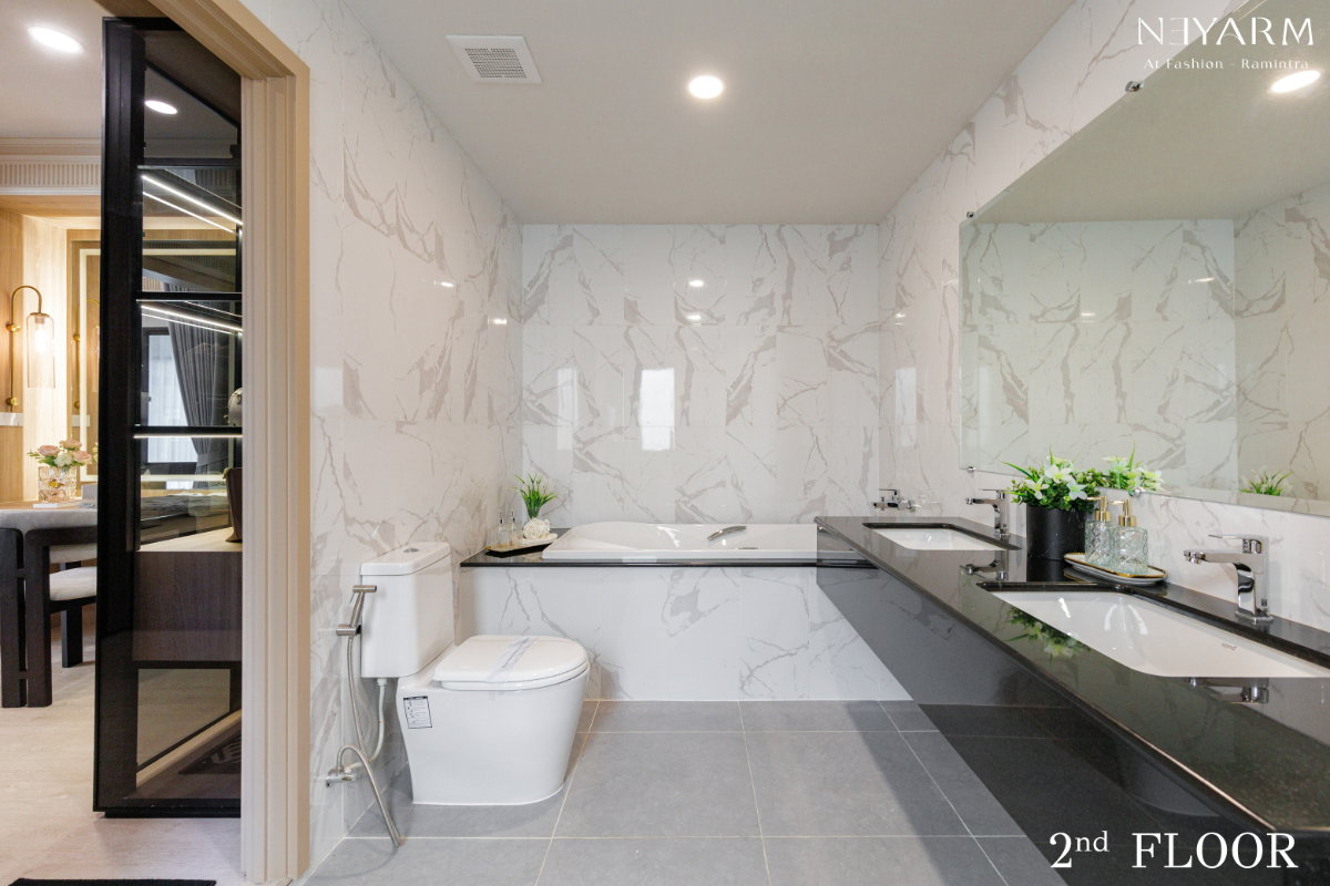 รูป  บ้านแฝดหรู 𝟑 ชั้น ดีไซน์ Modern Luxury บนทำเลศักยภาพ แฟชั่น - รามอินทรา พื้นที่ที่ออกแบบมาเพื่อให้ทุกวันของครอบครัว - รูปที่ 16/24