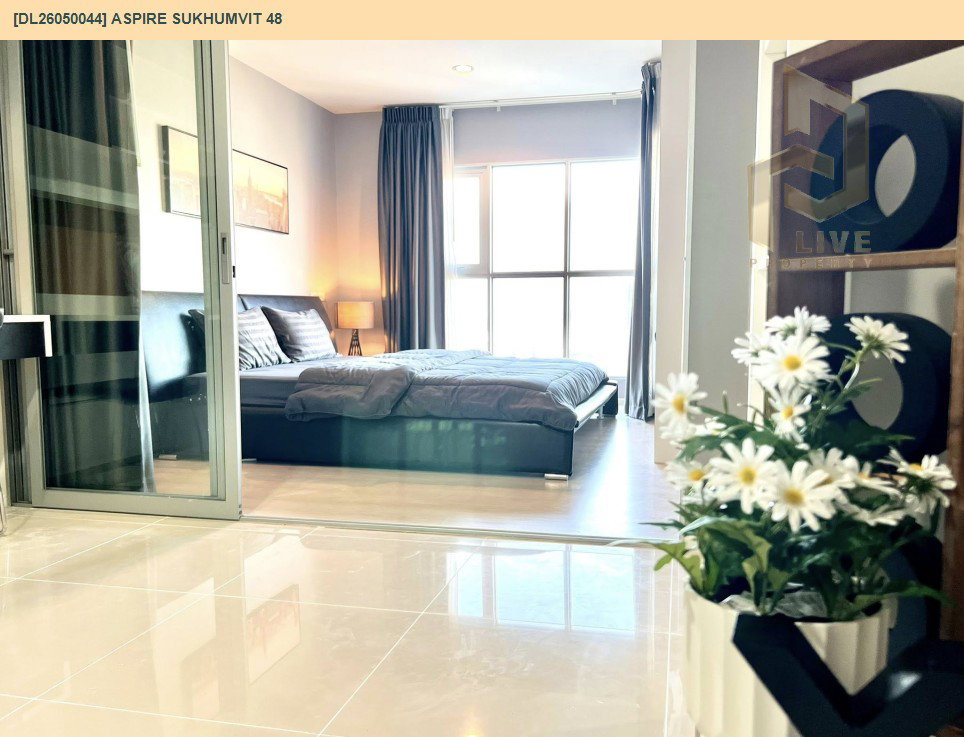 รูป DL26050044 ให้เช่าคอนโด แอสปาย สุขุมวิท 48 (Aspire Sukhumvit 48) ใกล้ BTS พระโขนง พร้อมเข้าอยู่ โทรด่วน 0614453194 LineID @162cjixi - รูปที่ 5/15