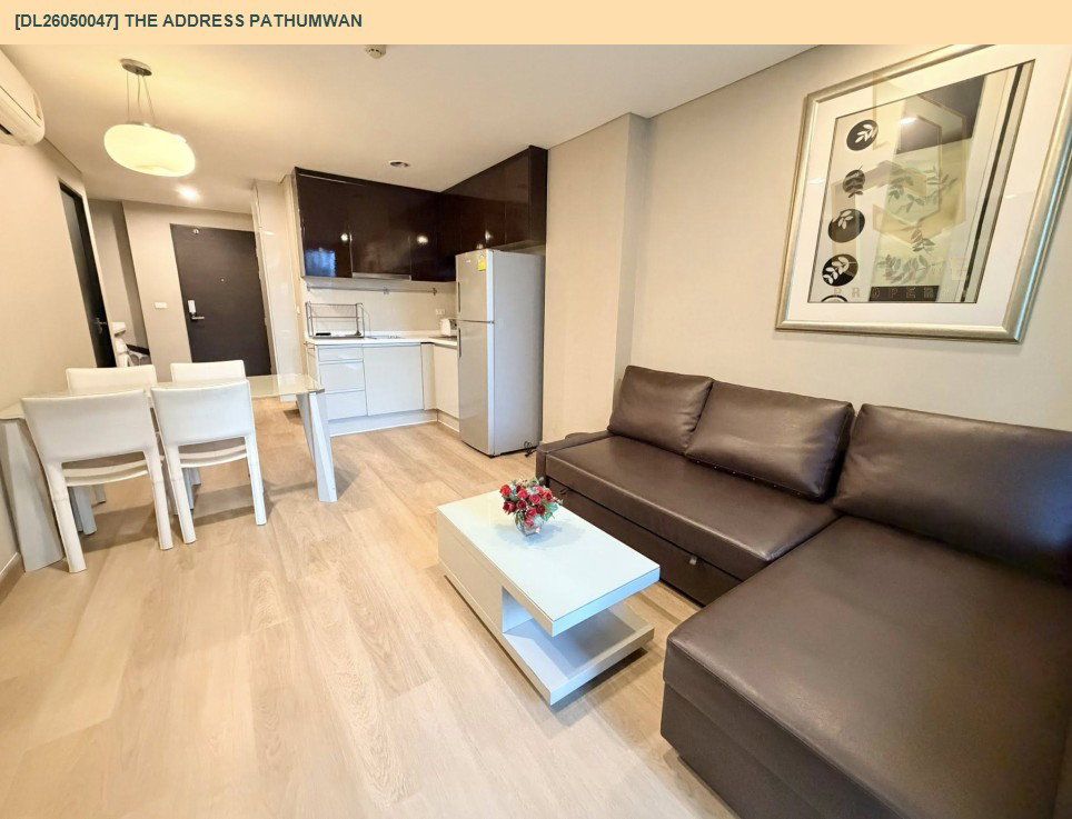 รูป DL26050047 ให้เช่าคอนโด ดิ แอดเดรส ปทุมวัน (The Address Pathumwan) ใกล้ BTS พญาไท พร้อมเข้าอยู่ โทรด่วน 0800343450 LineID @655ebbvc - รูปที่ 3/17