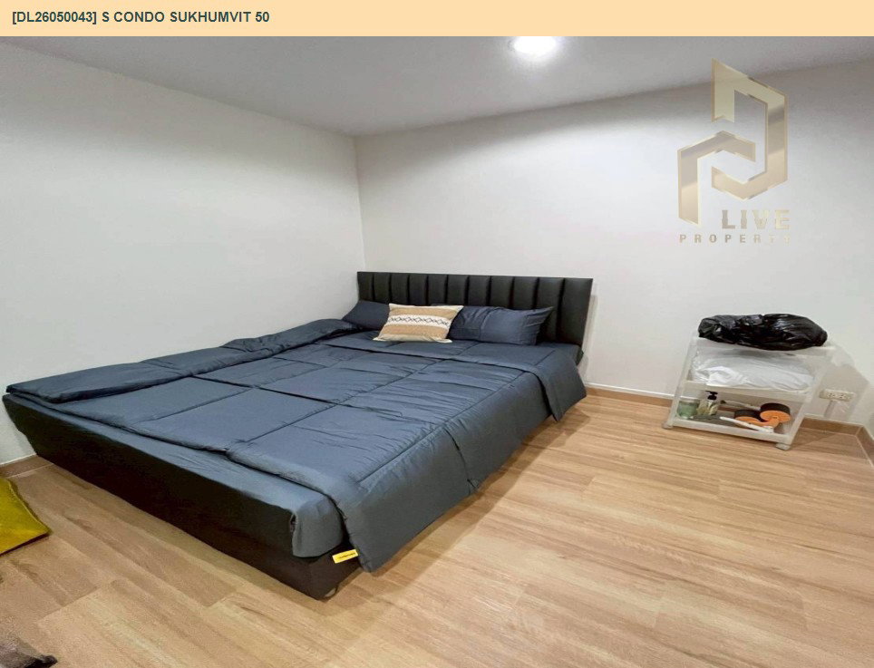 รูป DL26050043 ให้เช่าคอนโด เอส คอนโด สุขุมวิท 50 (S Condo Sukhumvit 50) ใกล้ - พร้อมเข้าอยู่ โทรด่วน 0614453194 LineID @162cjixi - รูปที่ 3/12
