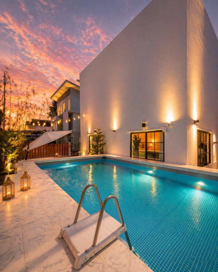 รูป WS7379 🏡✨ Luxury Pool Villa @ลาดพร้าว 80 ใกล้ห้วยขวาง เพียง 185,000 บาท / เดือน - รูปที่ 5/10