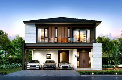 Houses for sale : THE CITY BANGNA 3 | Prime Bangna location, near expressway