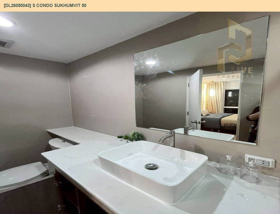 รูป DL26050043 ให้เช่าคอนโด เอส คอนโด สุขุมวิท 50 (S Condo Sukhumvit 50) ใกล้ - พร้อมเข้าอยู่ โทรด่วน 0614453194 LineID @162cjixi - รูปที่ 10/12