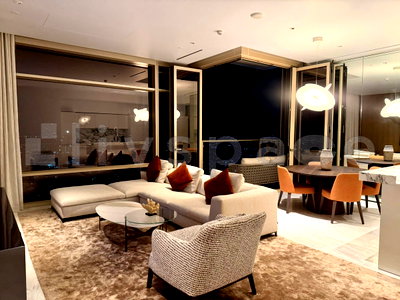 คอนโดให้เช่า : ▚ LI219ツ ให้เช่า: Four Seasons Private Residences Bangkok ✨ 2 ห้องนอน 124 ตร.ม. ชั้นสูงมาก วิวแม่น้ำเจ้าพระยาแบบพาโนรามา ไม่บล็อกวิว! 🏙️🌊