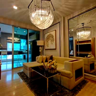 Condos for rent Shrewsbury International School : Rhythm Sathorn for Rent, BTS Taksin  1b 1b 45 sqm River View