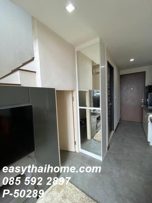 รูป [P-50289] ให้เช่าห้องหายาก! Duplex 2 ชั้น บียอน สุขุมวิท BTS บางนา วิวเมืองสวย แต่งครบพร้อมอยู่ เพียง 12,000.- โทร 085-592-2897 Line: @easythaihome - รูปที่ 8/18