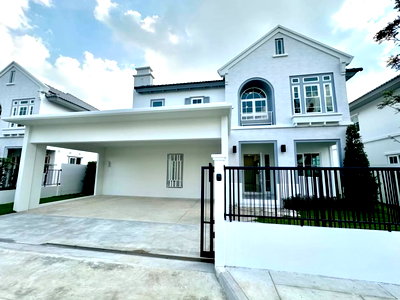 เช่าบ้านเดี่ยว สมุทรปราการ : ให้เช่า บ้านเดี่ยว  Villaggio 3 ศรีนครินทร์ – บางนา 4 ห้องนอน 3 ที่จอด