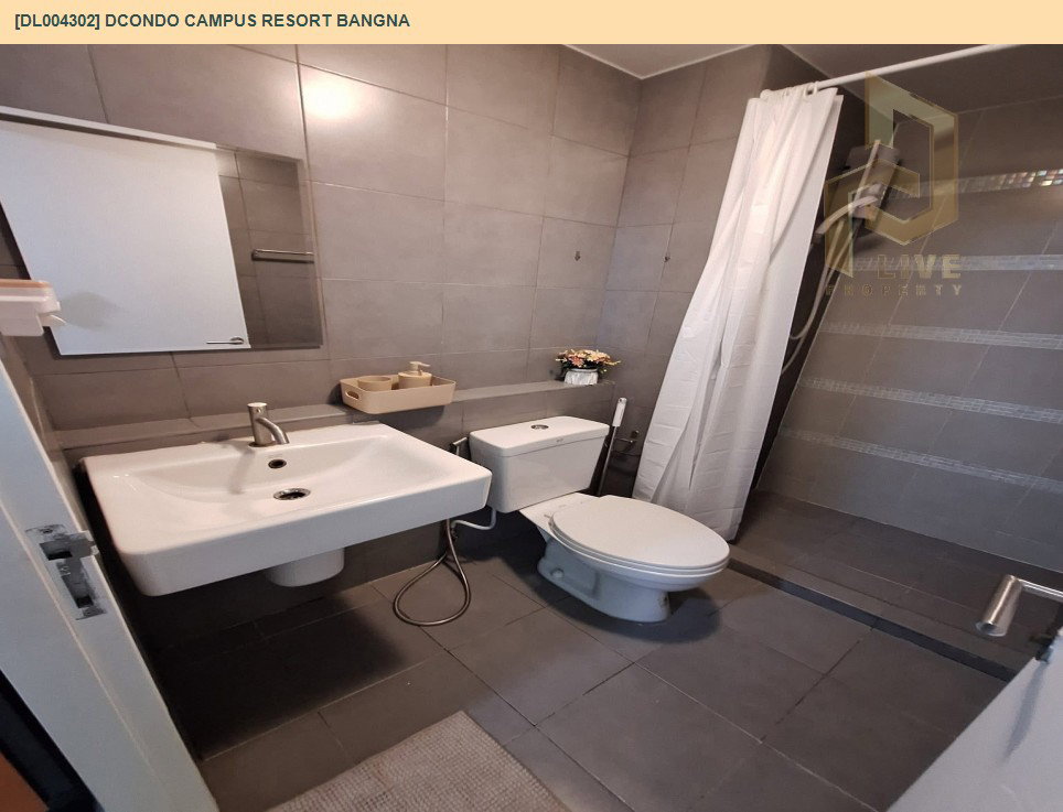 รูป DL004302 ให้เช่าคอนโด ดีคอนโด แคมปัส รีสอร์ท บางนา (dcondo Campus Resort Bangna) ใกล้ - พร้อมเข้าอยู่ โทรด่วน 0614453194 LineID @162cjixi - รูปที่ 9/10