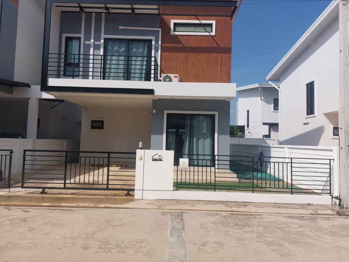 รูป ให้เช่าบ้านแฝดใกล้นิคมWHA36ใกล้BYD ติดถนนใหญ่ หมู่บ้านPark hill  - รูปที่ 1/9