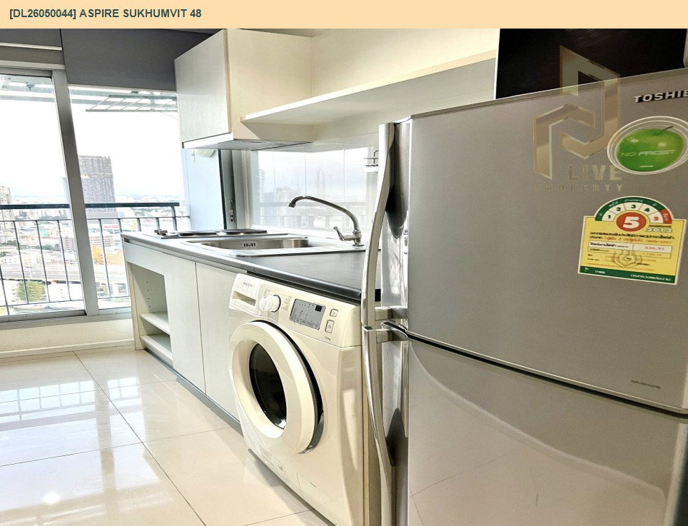 รูป DL26050044 ให้เช่าคอนโด แอสปาย สุขุมวิท 48 (Aspire Sukhumvit 48) ใกล้ BTS พระโขนง พร้อมเข้าอยู่ โทรด่วน 0614453194 LineID @162cjixi - รูปที่ 13/15