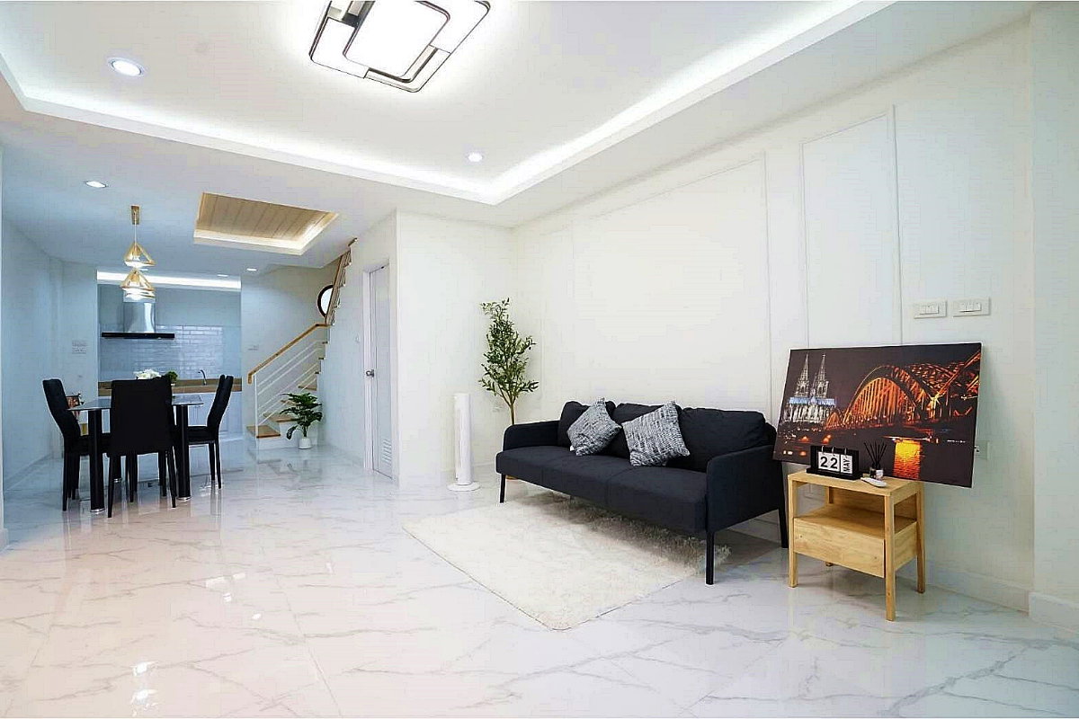 รูป บ้านสวยมาก ทาวน์โฮม 3 ชั้น รีโนเวทใหม่  สไตล์มินิมอล   #หมู่บ้านวิเศษสุขนคร ประชาอุทิศ 79  ทุ่งครุ  - รูปที่ 6/21
