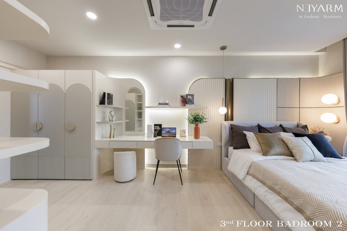 รูป  บ้านแฝดหรู 𝟑 ชั้น ดีไซน์ Modern Luxury บนทำเลศักยภาพ แฟชั่น - รามอินทรา พื้นที่ที่ออกแบบมาเพื่อให้ทุกวันของครอบครัว - รูปที่ 18/24