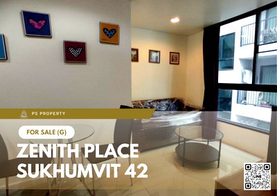ขายคอนโด : ขายด่วน ✨ Zenith Place Sukhumvit 42 ✨ คอนโด พร้อมอยู่ เฟอร์นิเจอร์ครบ ใกล้ BTS เอกมัย