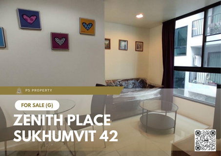 Urgent Sale ✨ Zenith Place Sukhumvit 42 ✨ Ready-to-move-in condo, fully furnished, near BTS Ekkamai.