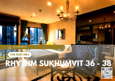 คอนโดให้เช่า : ให้เช่า 📍 Rhythm Sukhumvit 36 - 38 📍 เฟอร์นิเจอร์ และ เครื่องใช้ไฟฟ้าครบ ใกล้ BTS ทองหล่อ
