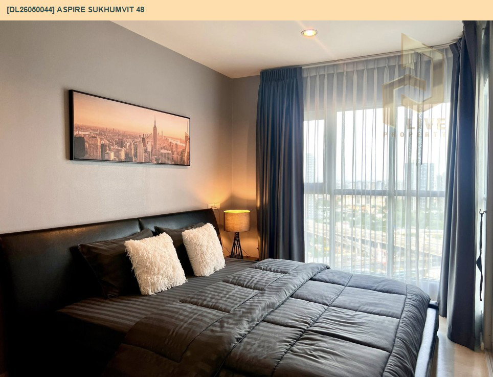 รูป DL26050044 ให้เช่าคอนโด แอสปาย สุขุมวิท 48 (Aspire Sukhumvit 48) ใกล้ BTS พระโขนง พร้อมเข้าอยู่ โทรด่วน 0614453194 LineID @162cjixi - รูปที่ 2/15