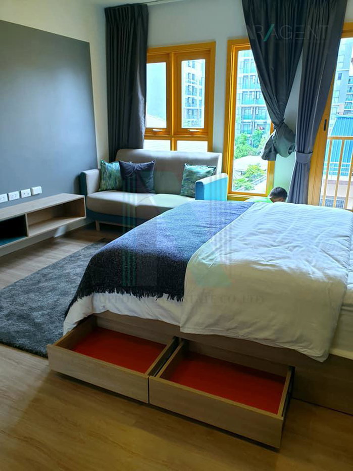 picture 📌 For sell condo THE BASE SUKHUMVIT 50 Building B, Floor 4,Studio, Room size 25 sqm - 6/8