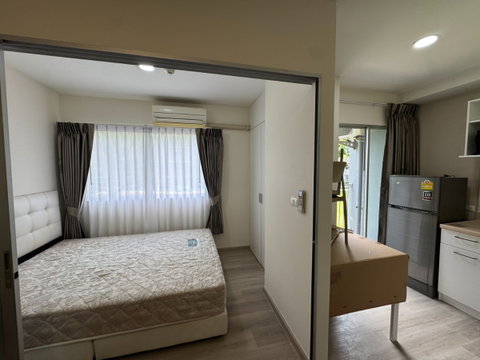 ให้เช่าห้องใหม่เพิ่งรีโนเวทเสร็จ!!! PLUM CONDO พลัม คอนโด พาร์ค รังสิต เฟส 1 ใกล้ม.กรุงเทพ ตึก A ชั้น 2 เฟอร์ครบ เข้าอยู่ได้เลย