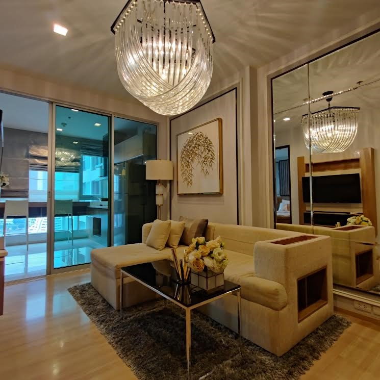 picture Rhythm Sathorn for Rent, BTS Taksin  1b 1b 45 sqm River View - 4/9