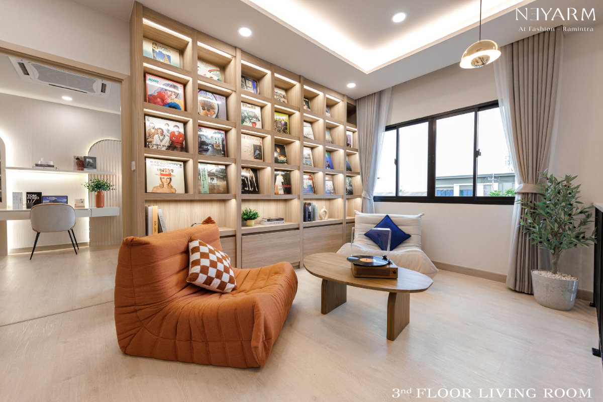 รูป  บ้านแฝดหรู 𝟑 ชั้น ดีไซน์ Modern Luxury บนทำเลศักยภาพ แฟชั่น - รามอินทรา พื้นที่ที่ออกแบบมาเพื่อให้ทุกวันของครอบครัว - รูปที่ 19/24