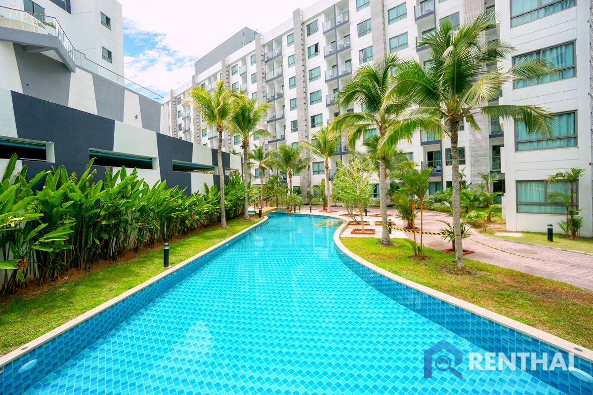 รูป คอนโด 1 ห้องนอนให้เช่าที่ Arcadia Beach Resort, พัทยา - เฟอร์นิเจอร์ครบครัน - รูปที่ 1/21