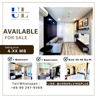 Condos for sale : ( UL2605051 ) ✨Tel/Line 096-2479369✨ FOR SELL Centric Sathorn St.louis 1 BEDROOM 1 BATHROOM Size 33.46 SQ.M. RARE ITEM
