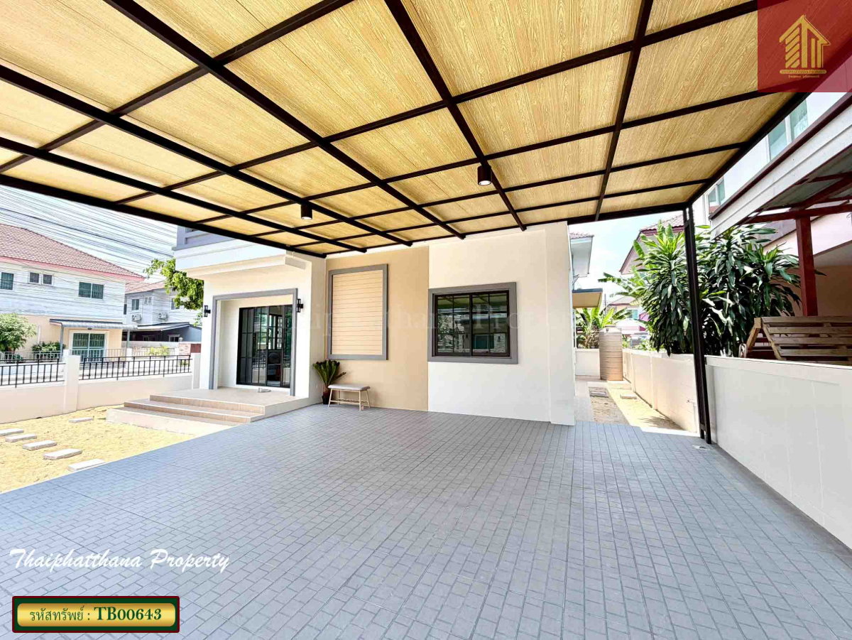 รูป ขายบ้านเดี่ยวหลังมุม รีโนเวทใหม่ หมู่บ้านนนทวี วิลล์ 5 หนองจอก ตกแต่งพร้อมเข้าอยู่ - รูปที่ 2/15