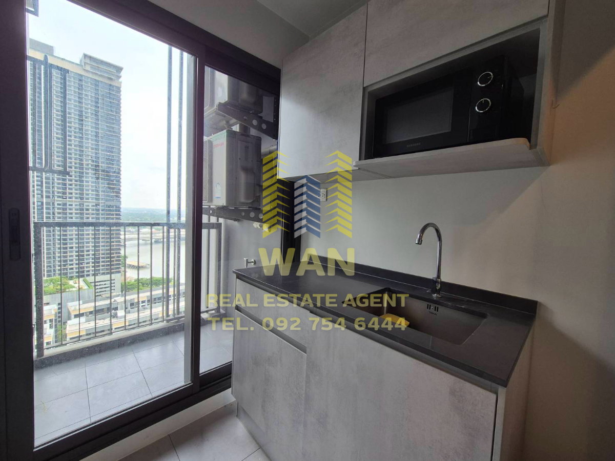 รูป ให้เช่าคอนโด The politan aqua ชั้น 25 ขนาด 30 ตร.ม. วิวแม่น้ำ สระส่วนกลาง ครบพร้อมอยู่ - รูปที่ 11/12
