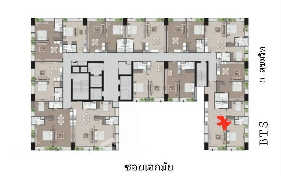 รูป คอนโด 2-ห้องนอน ที่ โนเบิล รีวิล เอกมัย ใกล้ BTS เอกมัย (ID 2873552) - รูปที่ 16/16