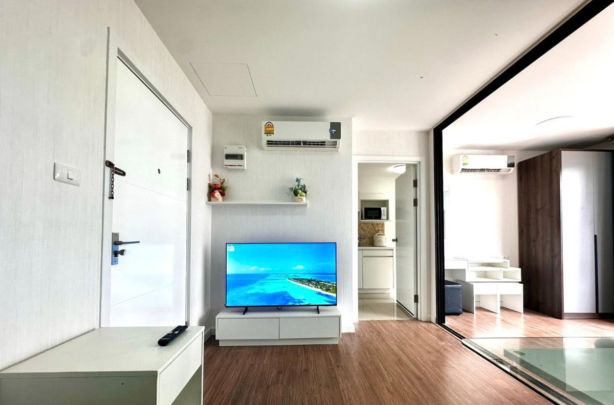 รูป ND0559  For rent  icondo Salaya 2 The campusห้องครัว ห้องรับแขก แยกสัดส่วน เครื่องใช้ไฟฟ้าใหม่มือ 1 - รูปที่ 1/4